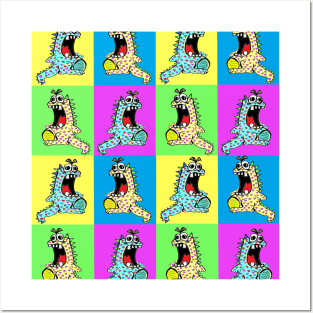 Dino Pop Art by LowEndGraphics Posters and Art